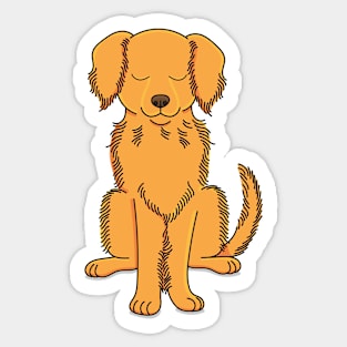 Peaceful Pup Sticker